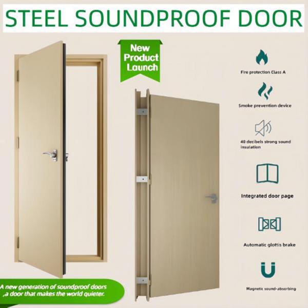Noise Isolation Door  Soundproof Door For Studio STC 50dB Acoustic Door  For Home Theater Cinema Master Room Hotel Rooms