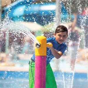   Fiberglass 304  Single-Player Water Gun Steel Aqua Water park Accessories Commercial Splash Pads