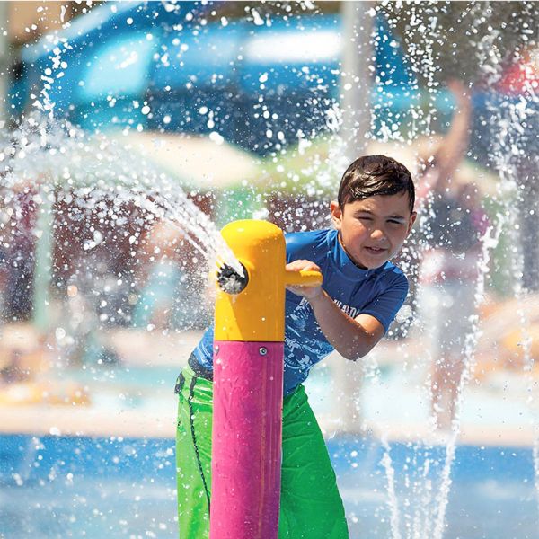   Fiberglass 304  Single-Player Water Gun Steel Aqua Water park Accessories Commercial Splash Pads