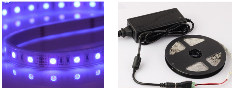 Purple UV 12v 24v Purple Led Light Strip 395nm UV Led Tape 5050 Smd