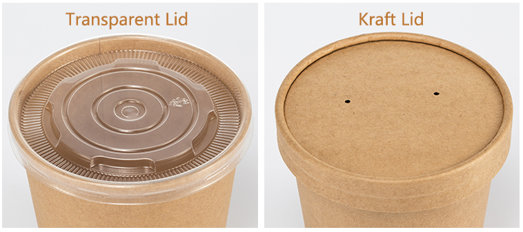 Круглые контейнеры Kraft бумажные 32oz Eco на вынос