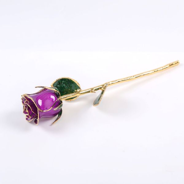 Pure Natural 24k Gold-plated Rose Crafts, Light Luxury Gift, Valentine's Day Atmosphere Gift, Wholesale