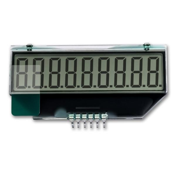 Custom TN Positive Reflective COG 7 Segment Monochrome LCD Display for Water Meter