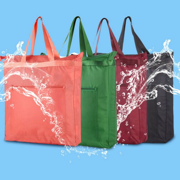 Custom Eco Friendly Tote Bags , Women'S Water Repellent Reusable Grocery Bags
