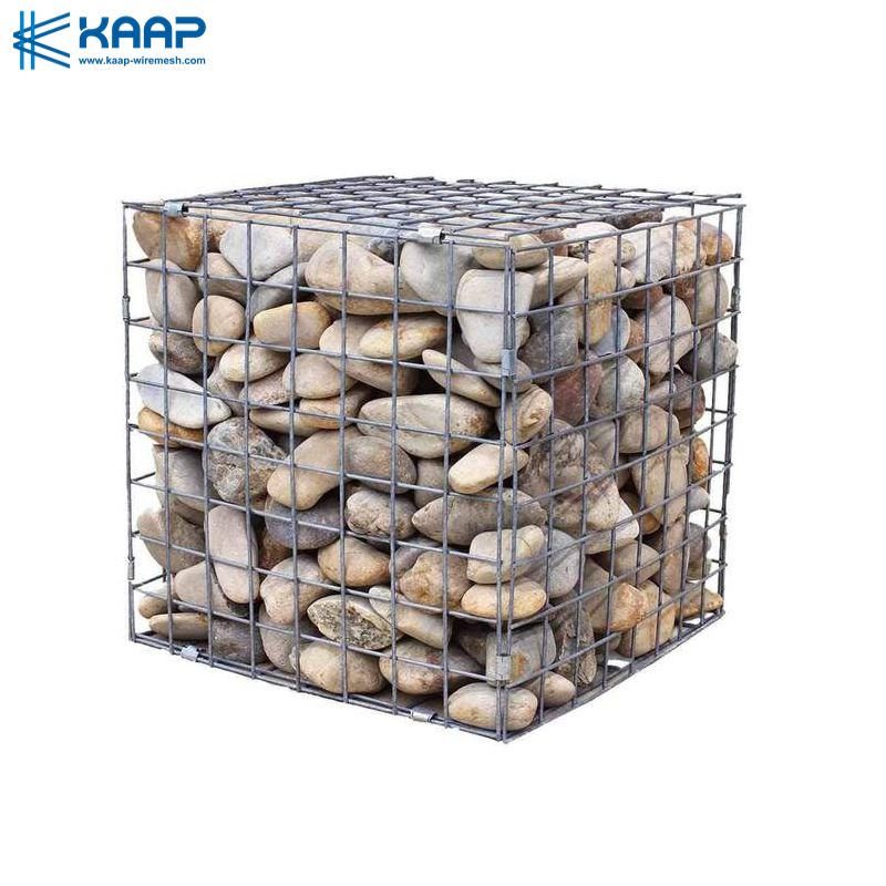 Погружение легкой установки горячее гальванизировало сетку Gabion 4mm сваренную