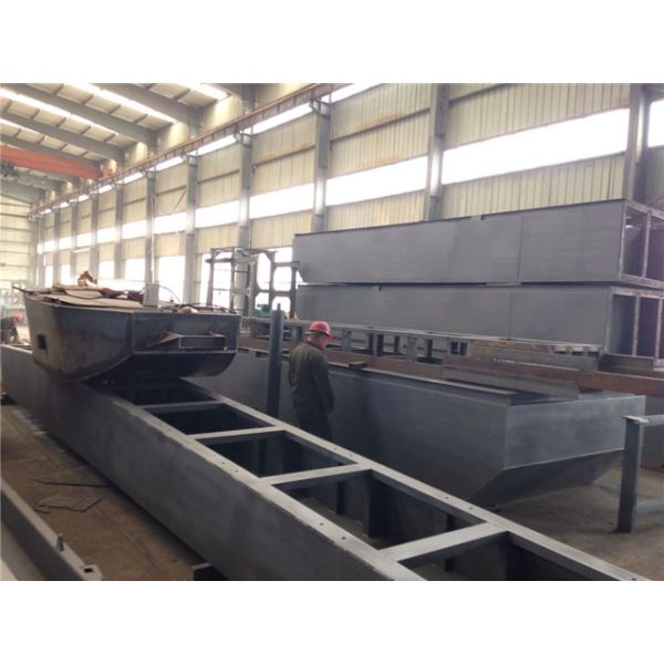 Diesel Bucket Chain Dredger 6-14m Dredging Depth for Gold / Diamond Mining