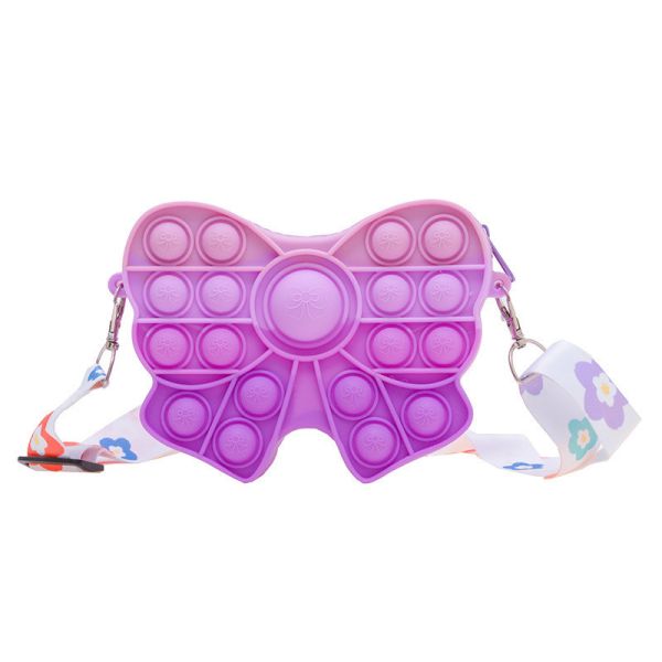 Фиджет Поп сумочка Бук девочек Сумочка Пасхальный подарок Сенсорный Фиджет игрушка Силикон Крестное тело Дети Сумочка Карандаш Чехло Макияжный пакет