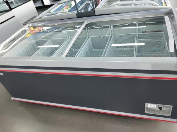 Seafood Fish Glass Door Display Freezer Low Temperature Commercial