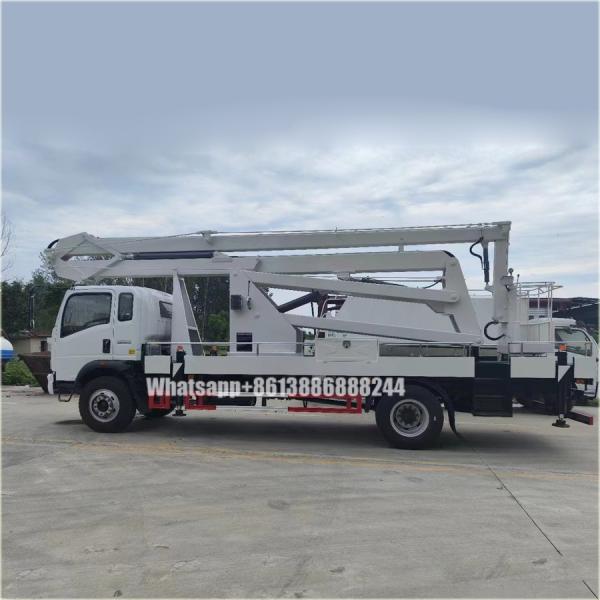HOWO  4*2  Single-row Folding Arm High-altitude Work  Truck   Aerial Work Platform  Truck