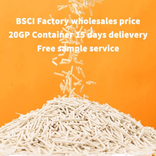 Bulk Tofu Clumping Natural Cat Litter Super Absorbent Clumping Low Consumption