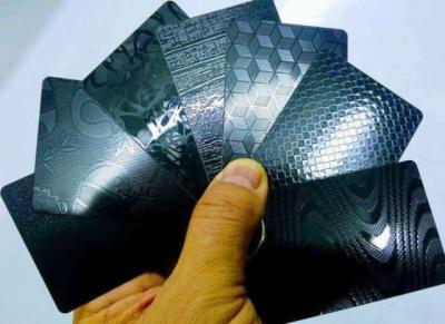 Patterned / Textured Card Lamination Steel Plate Custom Size 0.8mm Thick
