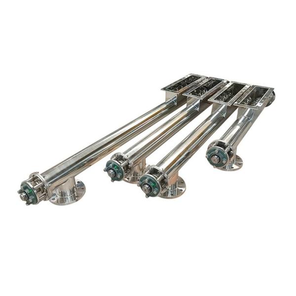 Transporteur à vis d'alimentation en acier inoxydable de qualité industrielle pour centrales électriques à ciment