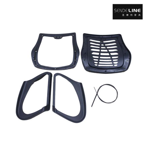 Assentada Five Star Foot Office Chair Base giratória Altura ajustável Cor preta