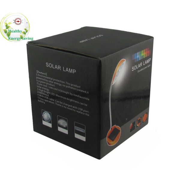 Energy saving green 100 * 92 * 260mm 80mAh / 5.5V 8LEDs solar powered led lamp