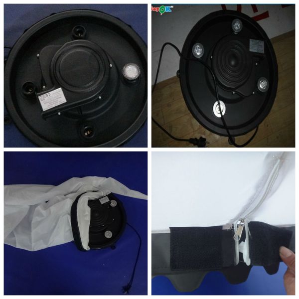 La décoration gonflable d'éclairage d'étape de mariage a mené épouser la fleur gonflable