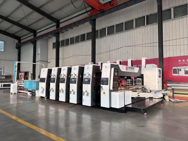 11000 PCS/H Caixa de cartão Flexo Impressão Slotting Rotary Die Cutting Vibration Stacker Machine