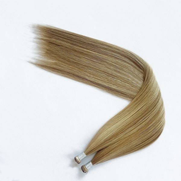 Remy Hair Genius Weft Hair Extensions Invisible Single Weft Double Drawn Custom Colors