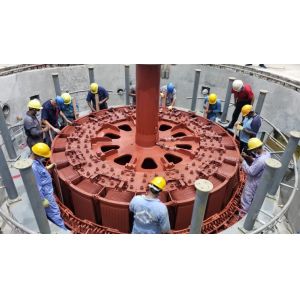 Vertical Layout 9000KW Capacity Stainless Steel Runner Kaplan Hydro Turbine