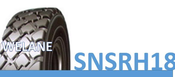 Black Tubeless Radial OTR Tyre 23.5R25 / 26.5R25 For Mining / Construction