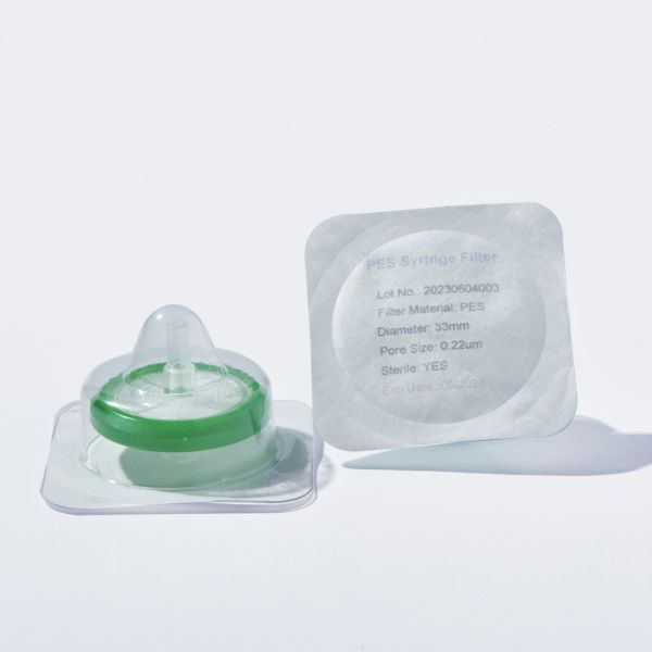 Disposable Sterile Syringe Filters For Cell Culture Medium With 0.22 Μm PES