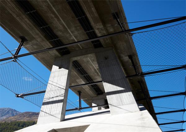 Anti Fall Stainless Steel Rope Mesh Strong And Tensile 2.0mm Ferruled For Bridge