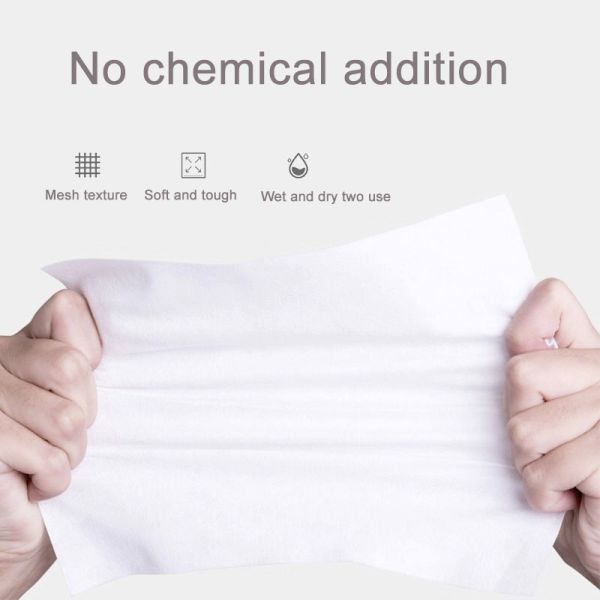 Soft Skin Friendly Makeup Cleaning Wipes Spunlace Material For Baby & Adult