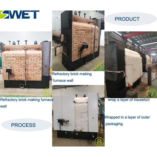 1000 Kg/Hr 0.7Mpa 1.0Mpa 1.2Mpa Rated Evaporation Industrial Steam Boiler Wood Burning Pellet Steam Boiler