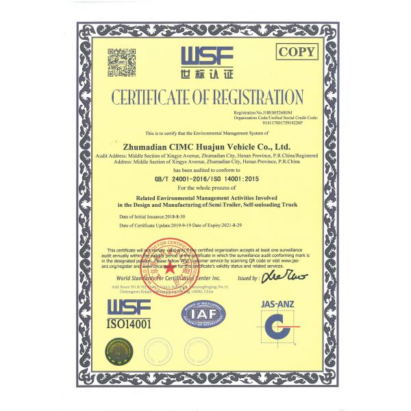 CIMC HUAJUN 60 Ton High Side Board Fence Semi Transport Trailer with CE Certification