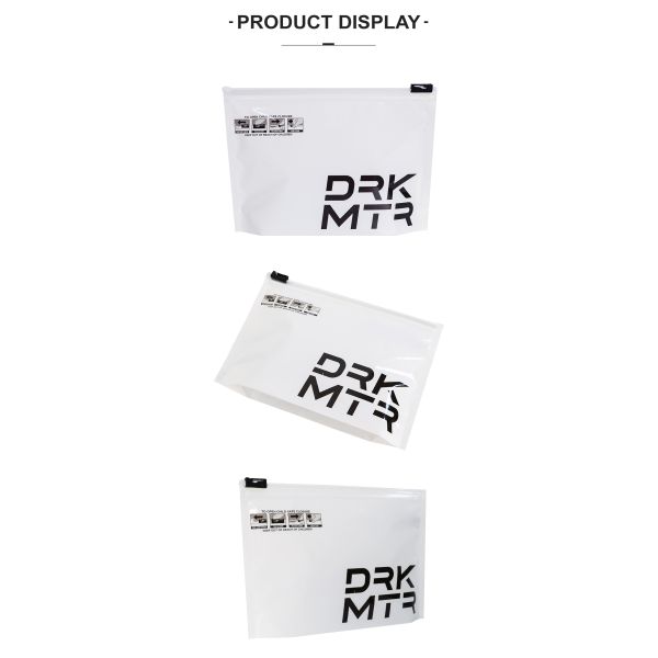 Custom BOPP Resealable Clothing Zipper Packaging Bag Zip Lock Bags Pouches With Logo For Apparel