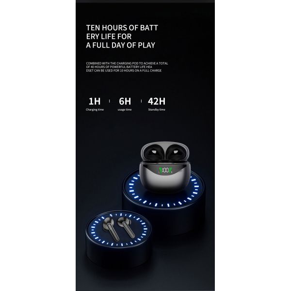 BT TWS Earphone 3D Surround Stereo Headset Wireless Headphones With 300mAh Charging Box Mobile Phone Game Sport In-ear Earbuds