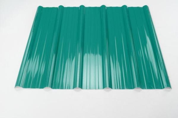 Trapeziod Pattern Pvc Plastic Roof Tiles Heat Insulated Sound Proof