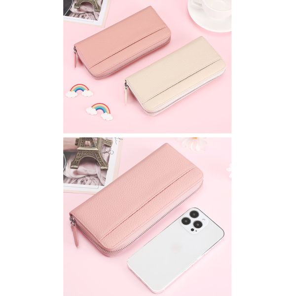 Newest Fashinable 2024 Korean Fashion Female Clutch Card Holder Wallet Women Pu Leather Luxury Long Wallets