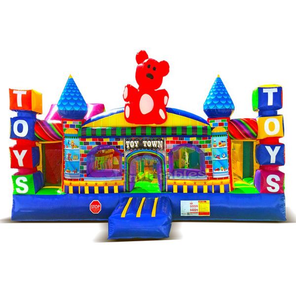 El castillo de salto inflable de la ciudad del juguete embroma el parque de atracciones de la calidad comercial