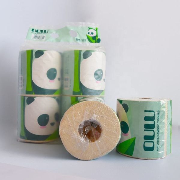 Custom 2 Ply Unbleached Natural Soft Bathroom Toilet Paper Rolls Hotel Quality Toalet Tissue Paper Roll
