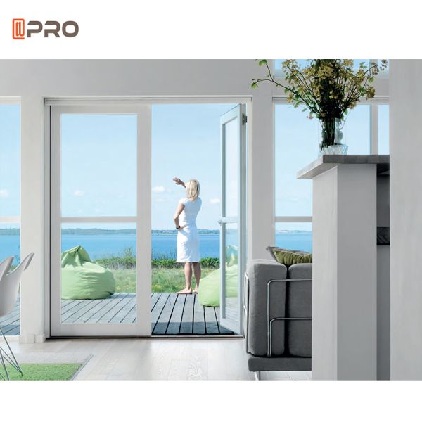 Fixed Blind Aluminium Hinged Doors Swing Casement Double Glass Doors For House