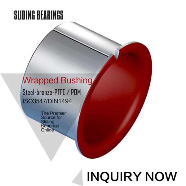 Metric Cylindrical Metal Polymer Red   Sleeve Bush Alternative Composite Bearings