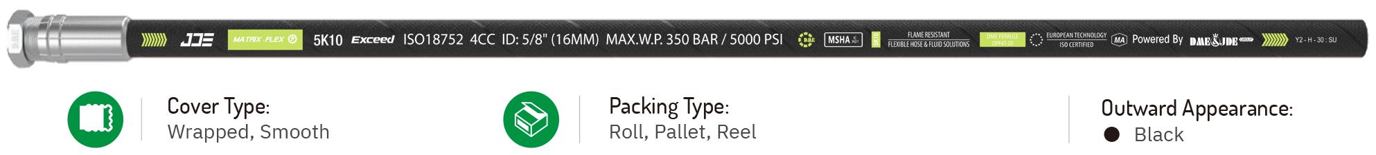 ISO 18752 MatrixFlex 5K Constant Working Pressure Hose