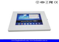 Clôture sûre de kiosque d'Ipad en métal blanc pour l'étiquette de galaxie 10,1 pouces