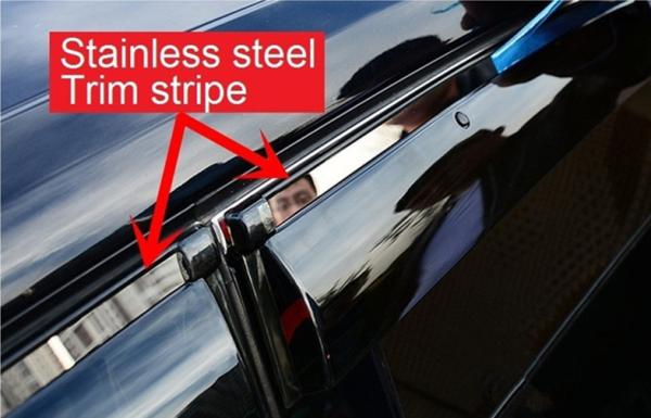 Rain Shield For Nissan Qashqai 2008 - 2014 With Stainless Steel Stripe