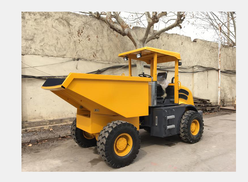 Нагружая самосвал Crawler 4000KG с емкостью ведра 2m3
