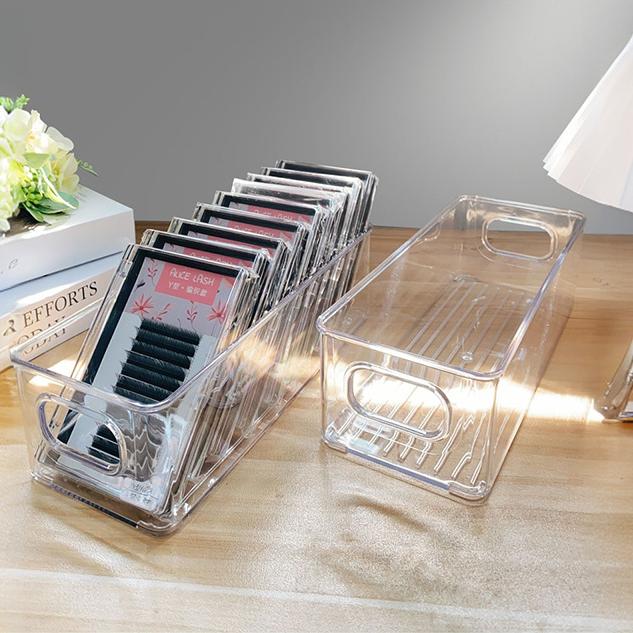 Acrylic Desktop Storage Box Transparent Thickening Student Dormitory Cosmetics Snacks Sundry Sorting Device