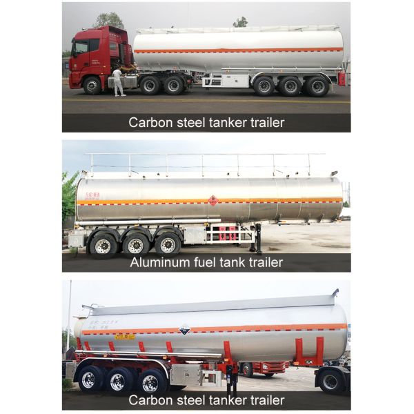 3 Axles 42000L 45000 50000 Liters Fuel Tanker Semi Trailer for Fuel Transportation