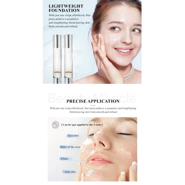 Logo Face Moisturizing Primer Gel Foundation Waterproof Makeup Base Make up Glow Blur Face Primer Maquillage Makeup