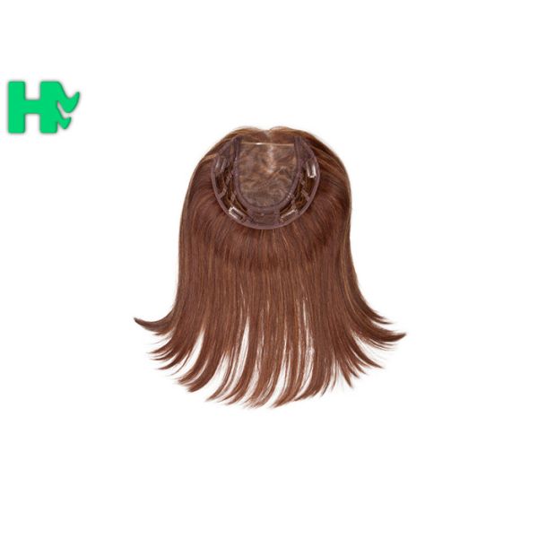 Popular Brown Color Synthetic Front Lace Wigs High Temperature Fiber Straight Hair Wig