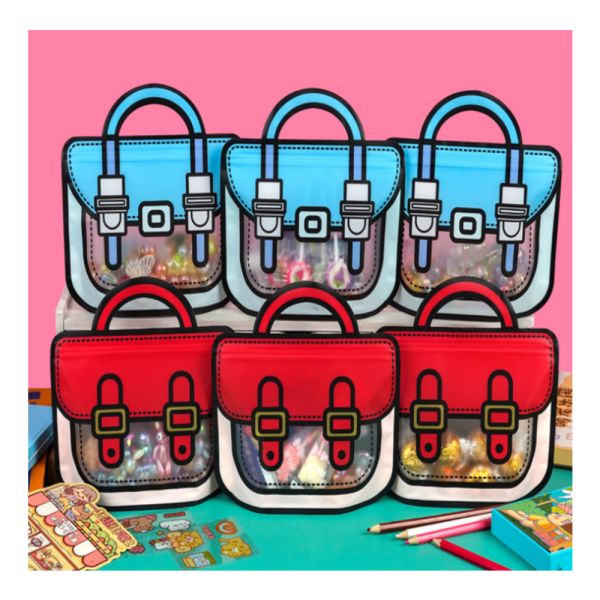 Food Industrial Printed Holographic PET Plastic Bag Stand-Up Ziplock Tear Notch Pouch Die-Cut Shaped Candy Beef Jerky Snack Packaging Mylar Bags