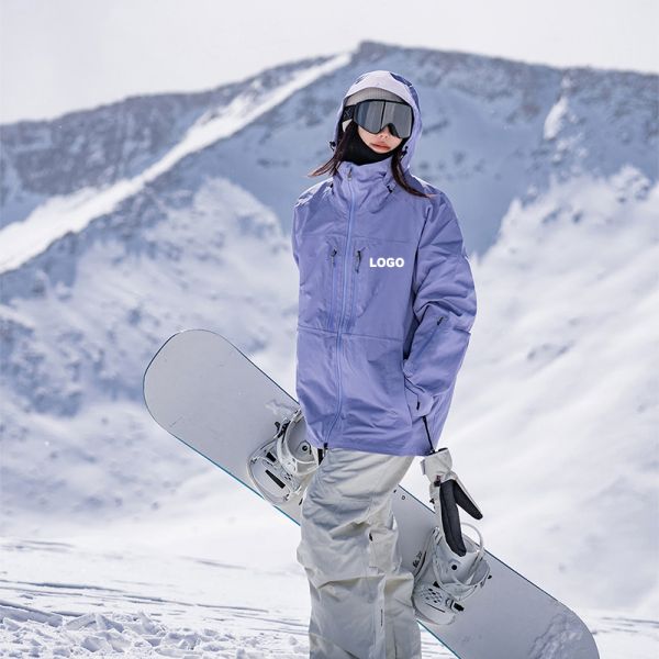 OEM Custom Couple American Style Snowboard Jacket Waterproof Windproof Thick Warm Winter Ski Outer Coat