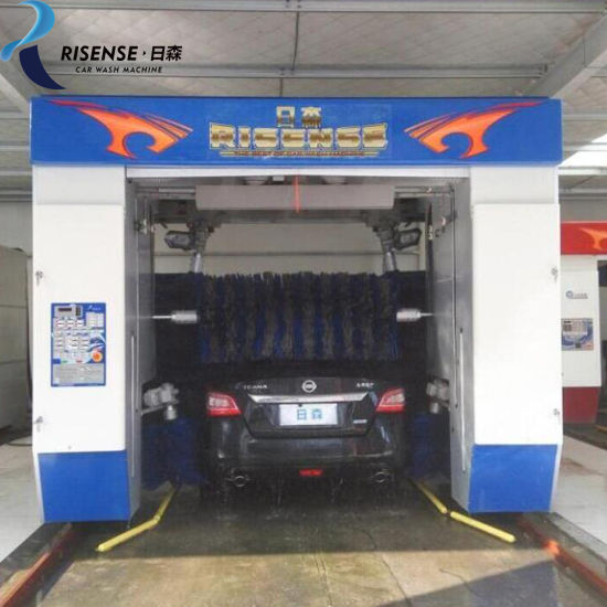 RISENSE Full Automatic 360 Touchless Robotic Car Wash Hot Dip Galvanizing Steel 3 Phase, AC 380v/50hz/60hz 1000-1500W ISO9001/CE