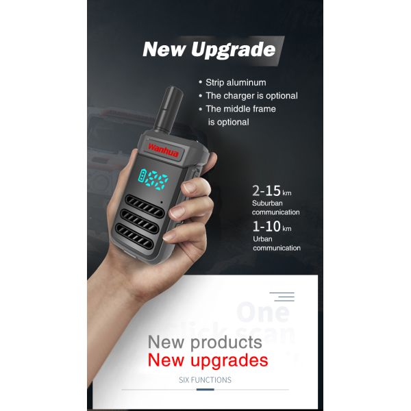 High Power Original G68 Walkie Talkie High Capacity Battery 5W and Dual Band for Radio