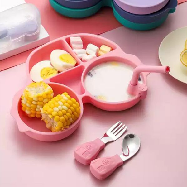 Baby Feeding Silicone Spoon Set Customized Car Shape Bpa Free