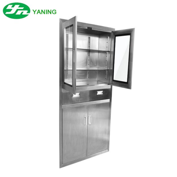 Armoire à médicaments de pharmacie YANING, mobilier hospitalier, instruments médicaux, coffre à outils, armoire OT en acier inoxydable pour salle d'opération